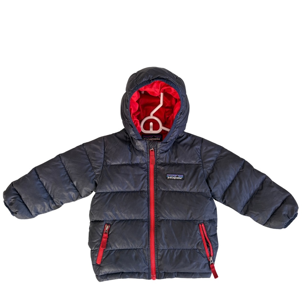 Kids' Patagonia Navy and Red Puffer Jacket